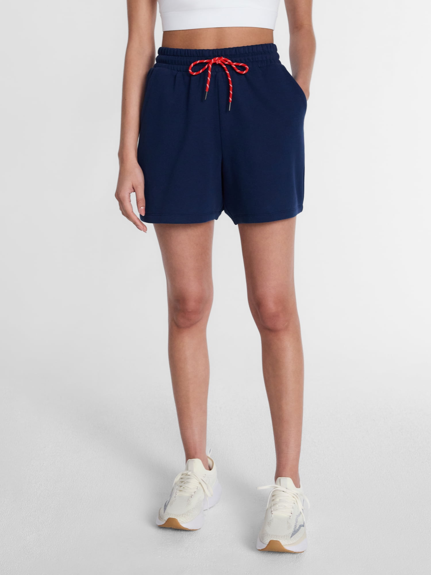 Athletic Works Women's and Women's Plus Fleece Shorts, 5'' Inseam, Size XS-4X