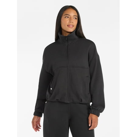 Athletic Works Women's Premium Fleece Active Jacket, Midweight, Sizes XS-4X