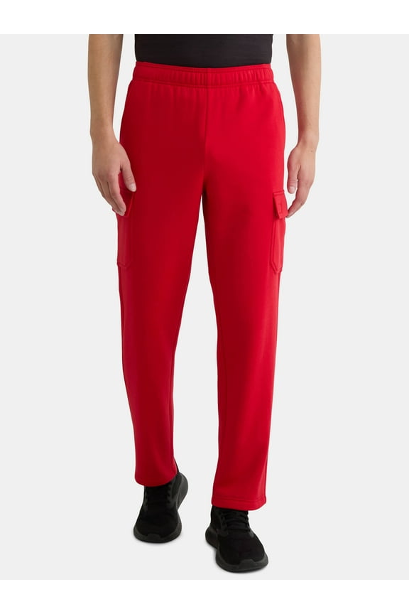 Men's and Big Men's Fleece Cargo Sweatpants, Sizes XS-4XLT