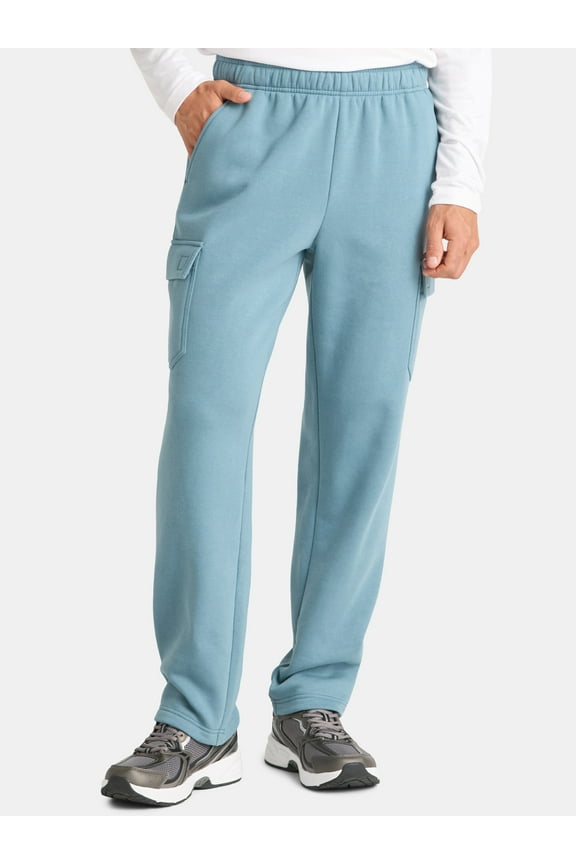 Men's and Big Men's Fleece Cargo Sweatpants, Sizes XS-4XLT