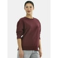 thumbnail image 1 of Athletic Works Women's Crewneck Fleece Sweatshirt, Sizes XS-XXXL, 1 of 5