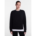 thumbnail image 1 of Athletic Works Women's Fleece Sweatshirt with Long Sleeves, Sizes XS-XXXL, 1 of 5