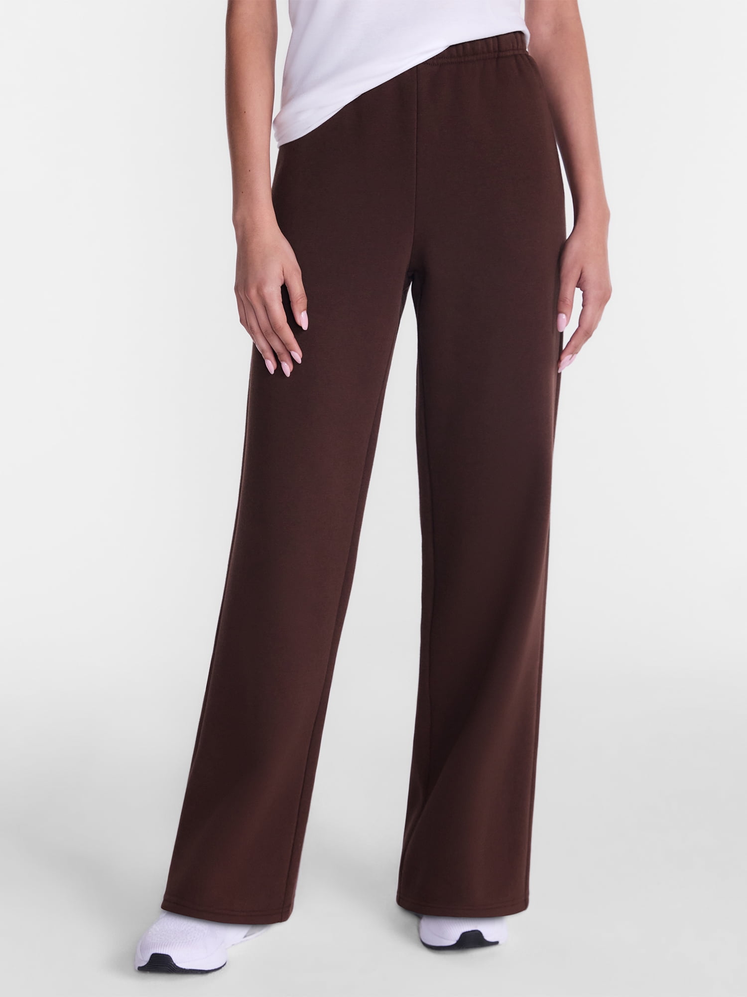Athletic Works Women's and Women's Plus Fleece Pants with Pockets, 28.5" Inseam, Sizes XS-4X