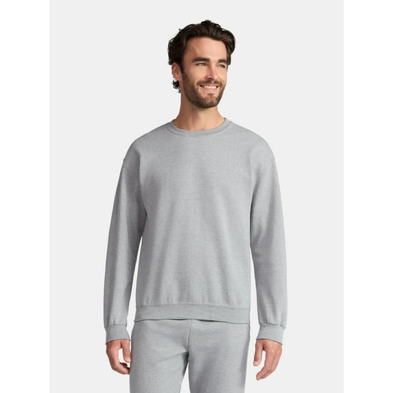 Athletic Works Men's and Big & Tall Men's Fleece Crewneck Sweatshirt, Sizes XS-5XL