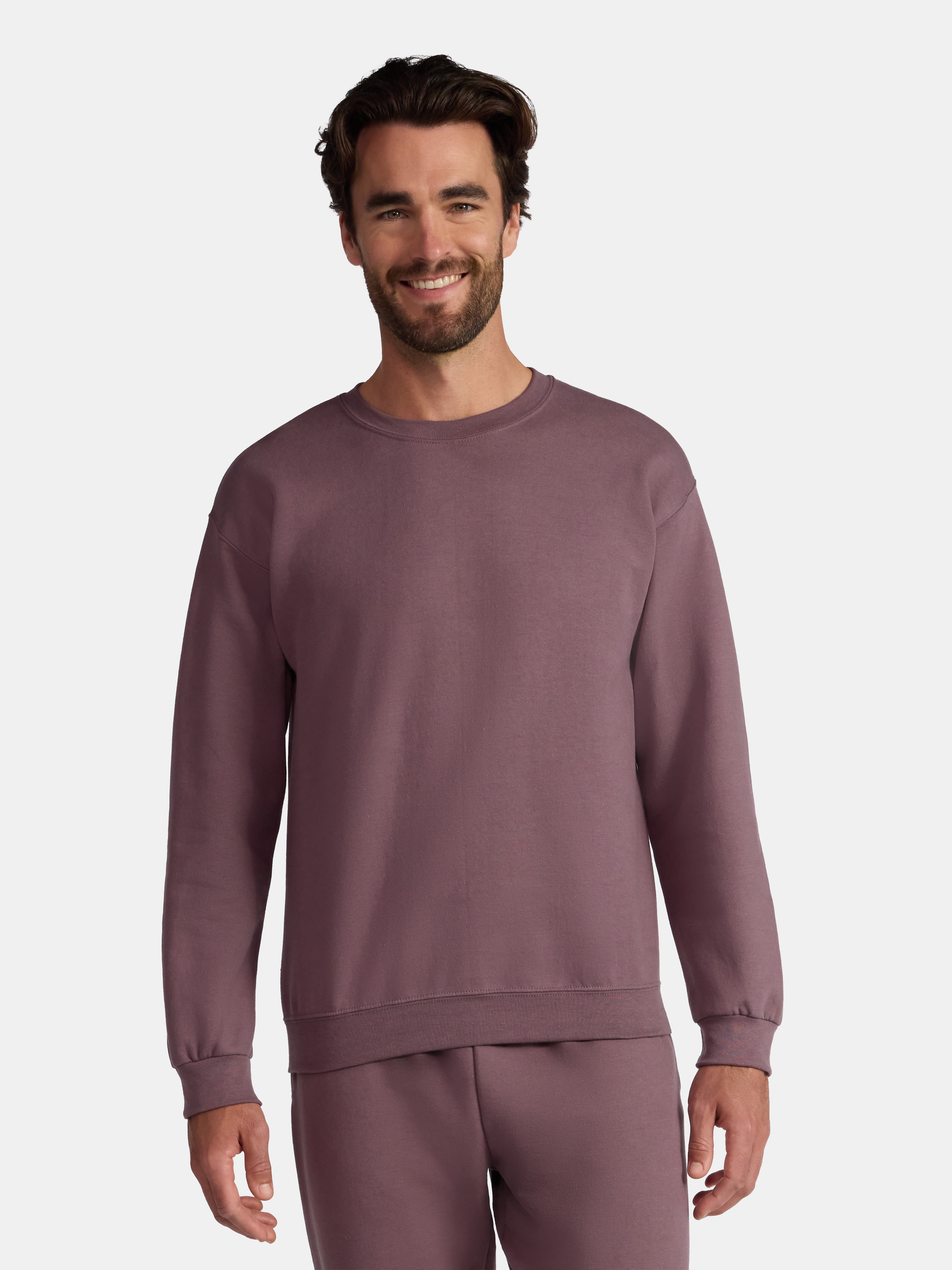 Athletic Works Fleece Crewneck Sweatshirt, Mens & Big & Tall Sizes XS-4XLT