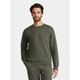 thumbnail image 1 of Athletic Works Men's and Big & Tall Men's Fleece Crewneck Sweatshirt, Sizes XS-5XLT, 1 of 6