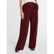 Women's Wide Leg Fleece Pants, 30'' Inseam, Sizes XS-XXXL