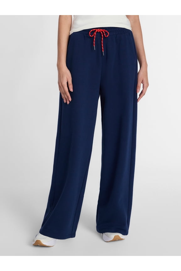 Women's Wide Leg Fleece Pants, 30'' Inseam, Sizes XS-XXXL