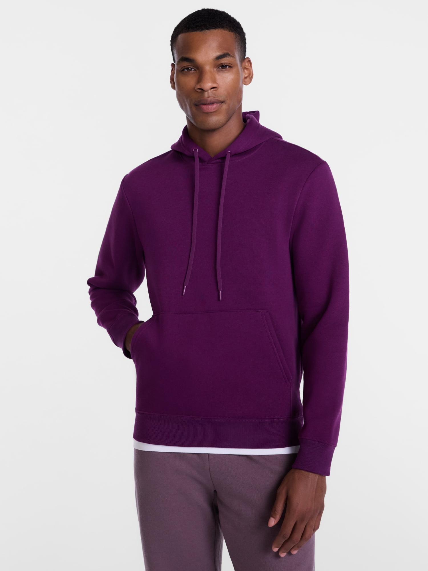 Athletic Works Men's & Big & Tall Men's Fleece Hoodie Sweatshirt, Sizes XS-4XLT