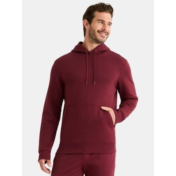 Athletic Works Men's & Big & Tall Men’s Fleece Hoodie Sweatshirt, Sizes XS-4XLT