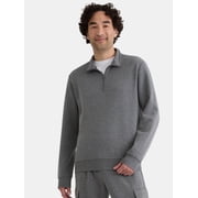 Men's Active Fleece Quarter Zip Sweatshirt, Size XS-5XL