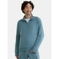thumbnail image 1 of Athletic Works Men's Active Fleece Quarter Zip Sweatshirt, Size XS-5XL, 1 of 5