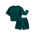 thumbnail image 1 of Athletic Works Boys Fleece Sweatshirt and Shorts Set, 2-Piece, Sizes 4-16, 1 of 3