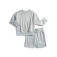 thumbnail image 1 of Athletic Works Boys Fleece Sweatshirt and Shorts Set, 2-Piece, Sizes 4-16, 1 of 3