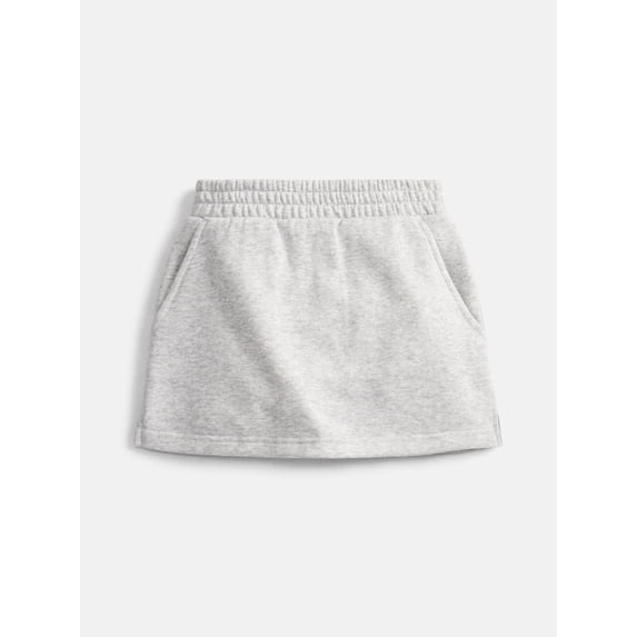 Athletic Works Girls' Active Fleece Skort, Sizes 4-18 & Plus