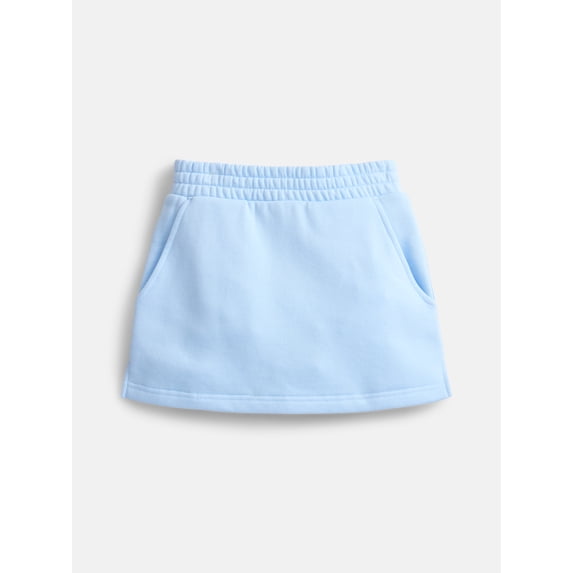 Athletic Works Girls' Active Fleece Skort, Sizes 4-18 & Plus