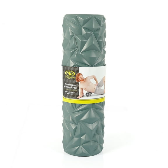 Athletic Works Textured Foam Roller High Quality EVA Foam 18in Size and Your Ultimate Muscle Relief Partner