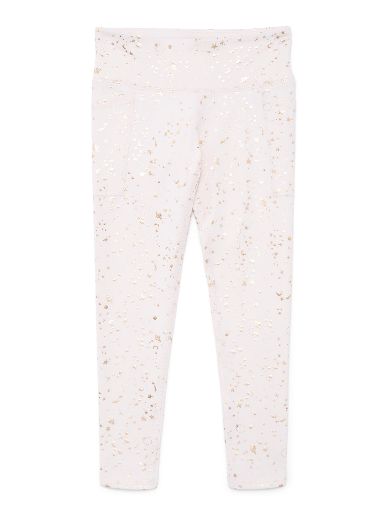 Athletic Works Girl's Active Foil Legging, Sizes 4-18