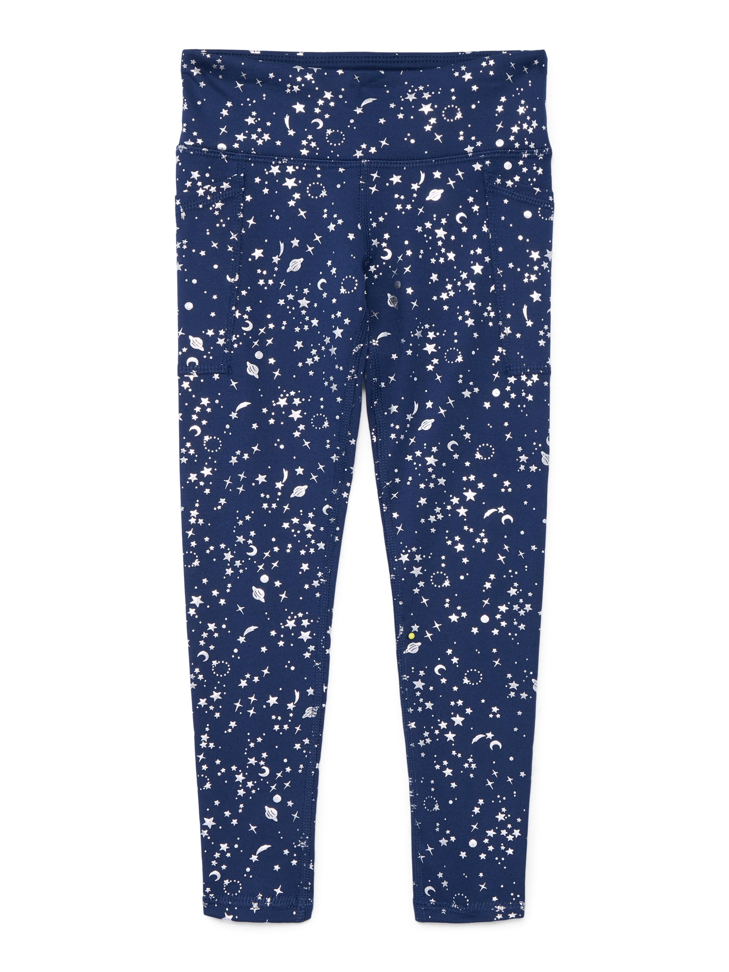 Athletic Works Girl's Active Foil Legging, Sizes 4-18