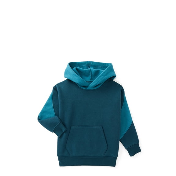 Athletic Works Boys Active Fashion Fleece Hoodie with Long Sleeves, Sizes 4-18