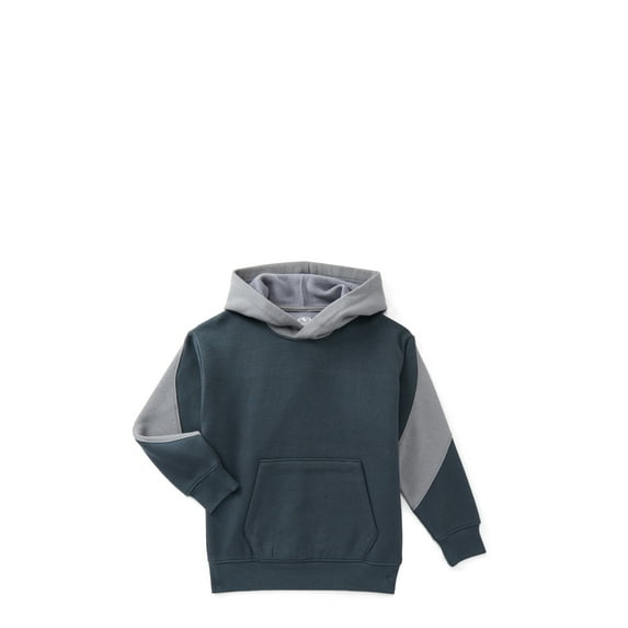 Athletic Works Boys Active Fashion Fleece Hoodie with Long Sleeves, Sizes 4-18