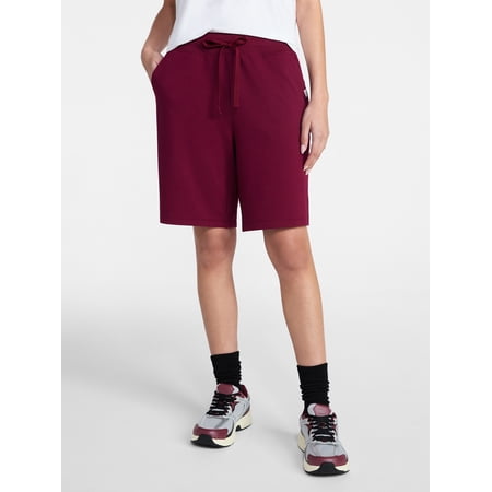 Athletic Works Women's and Women's Plus French Terry Bermuda Shorts, Sizes XS-4X