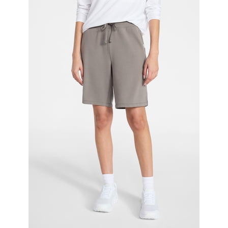 Athletic Works Women's and Women's Plus French Terry Bermuda Shorts, Sizes XS-4X
