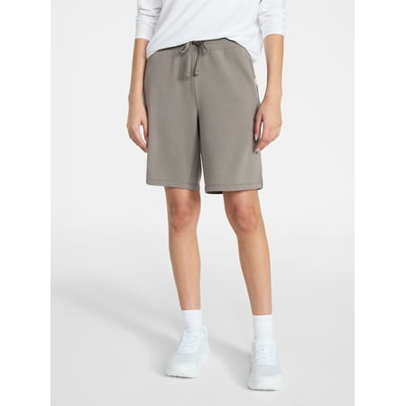 Athletic Works Women's and Women's Plus French Terry Bermuda Shorts, Sizes XS-4X