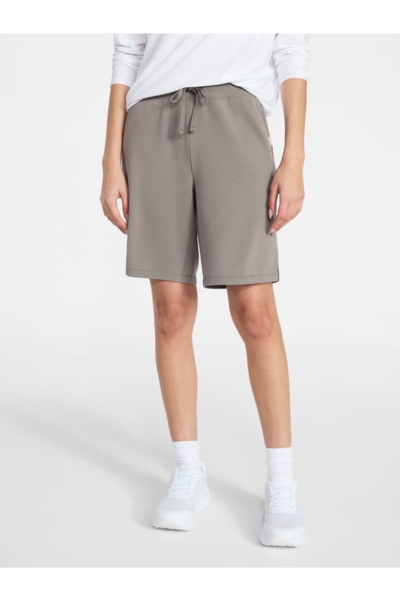 Women's and Women's Plus French Terry Bermuda Shorts, Sizes XS-4X