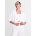 thumbnail image 1 of Athletic Works Women's and Women's French Terry Cardigan with Long Sleeves, Sizes XS-4X, 1 of 7