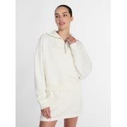Women's and Women's Plus Quarter-Zip Sweatshirt, Midweight, Size XS-4X