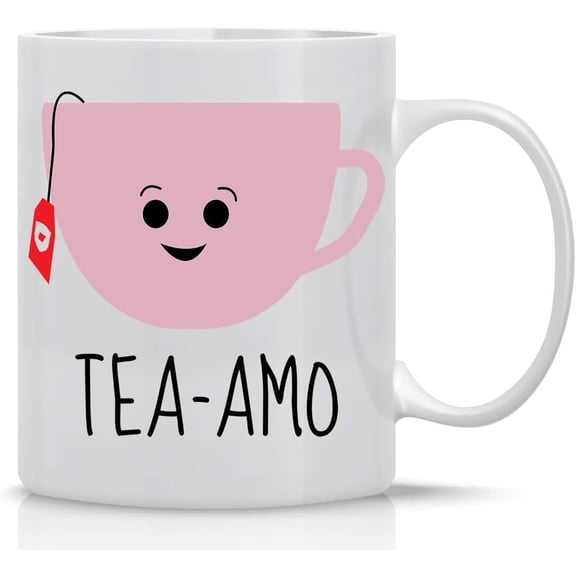 AW Fashions Tea Amo - Spanish I love You 11oz Fabulous Coffee Tea Mug Perfect for Women Funny Birthday Ideas for Her, Fiancee, Girlfriend, Wife, Mom Love you Mugs