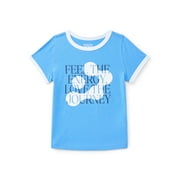 Girls Active Graphic Tee with Short Sleeves, Sizes 4-18 Plus