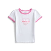 Girls Active Graphic Tee with Short Sleeves, Sizes 4-18 Plus