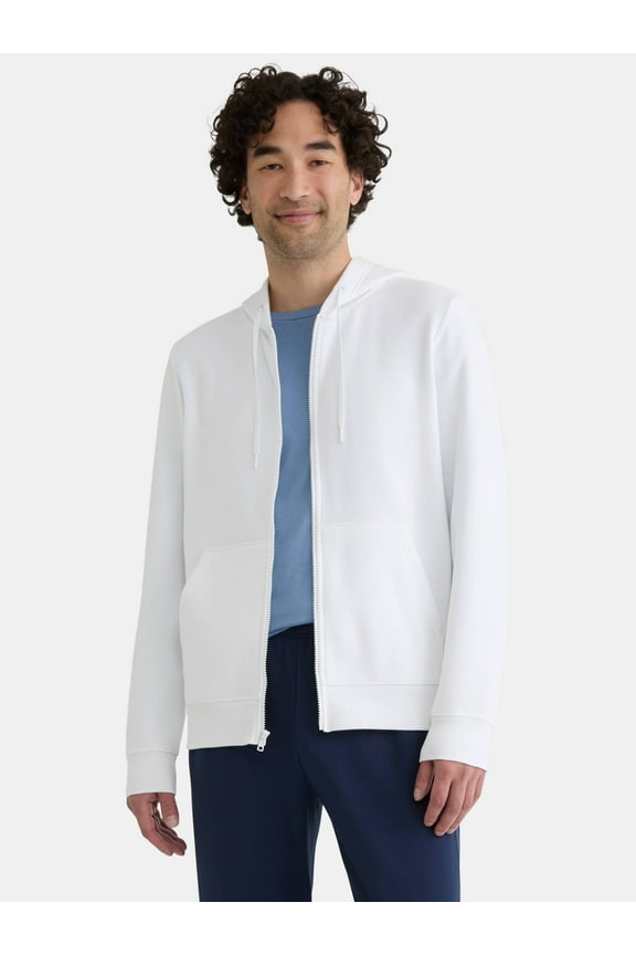 Men's and Big Men's Fleece Zip Hoodie Sweatshirt, Size S-5XLT