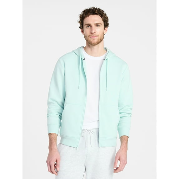 Athletic Works Men's and Big Men's Fleece Zip Hoodie Sweatshirt, Size S-5XLT