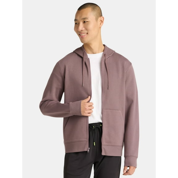 Athletic Works Men's and Big Men's Fleece Zip Hoodie Sweatshirt, Size S-5XLT