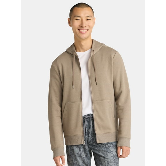 Athletic Works Men's and Big Men's Fleece Zip Hoodie Sweatshirt, Size S-5XLT