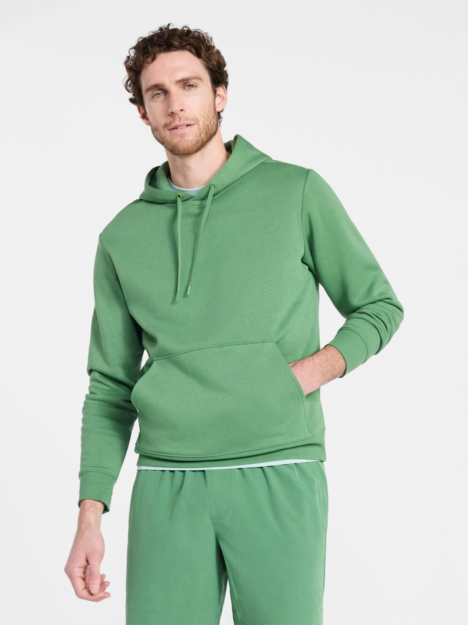 Athletic Works Men's & Big & Tall Men's Fleece Hoodie Sweatshirt, Sizes XS-4XLT