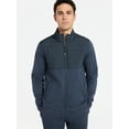 thumbnail image 1 of Athletic Works Men's and Big Men's Full Zip Mock Neck Hybrid Jacket, Size S-3XL, 1 of 6