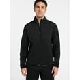 thumbnail image 1 of Athletic Works Men's and Big Men's Full Zip Mock Neck Hybrid Jacket, Size S-3XL, 1 of 6