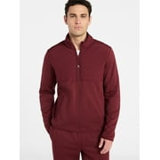 Men's and Big Men's Full Zip Mock Neck Hybrid Jacket, Size S-3XL