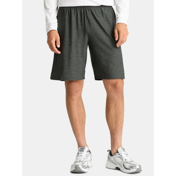 Athletic Works Men's & Big Men’s Jersey Knit Shorts, 9" Inseam, Sizes XS-5XL