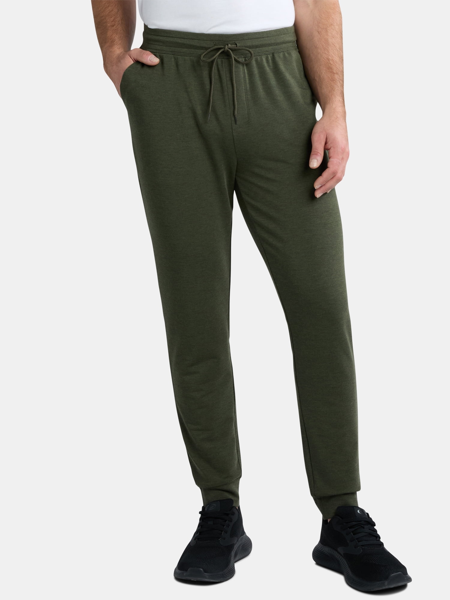 Athletic Works Men's and Big Men's Active Knit Jogger Pants, Sizes XS-5XB
