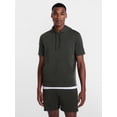 thumbnail image 1 of Athletic Works Men's and Big Men's Performance Coach Style Short Sleeve Hoodie Sweatshirt, Sizes XS-5XL, 1 of 5