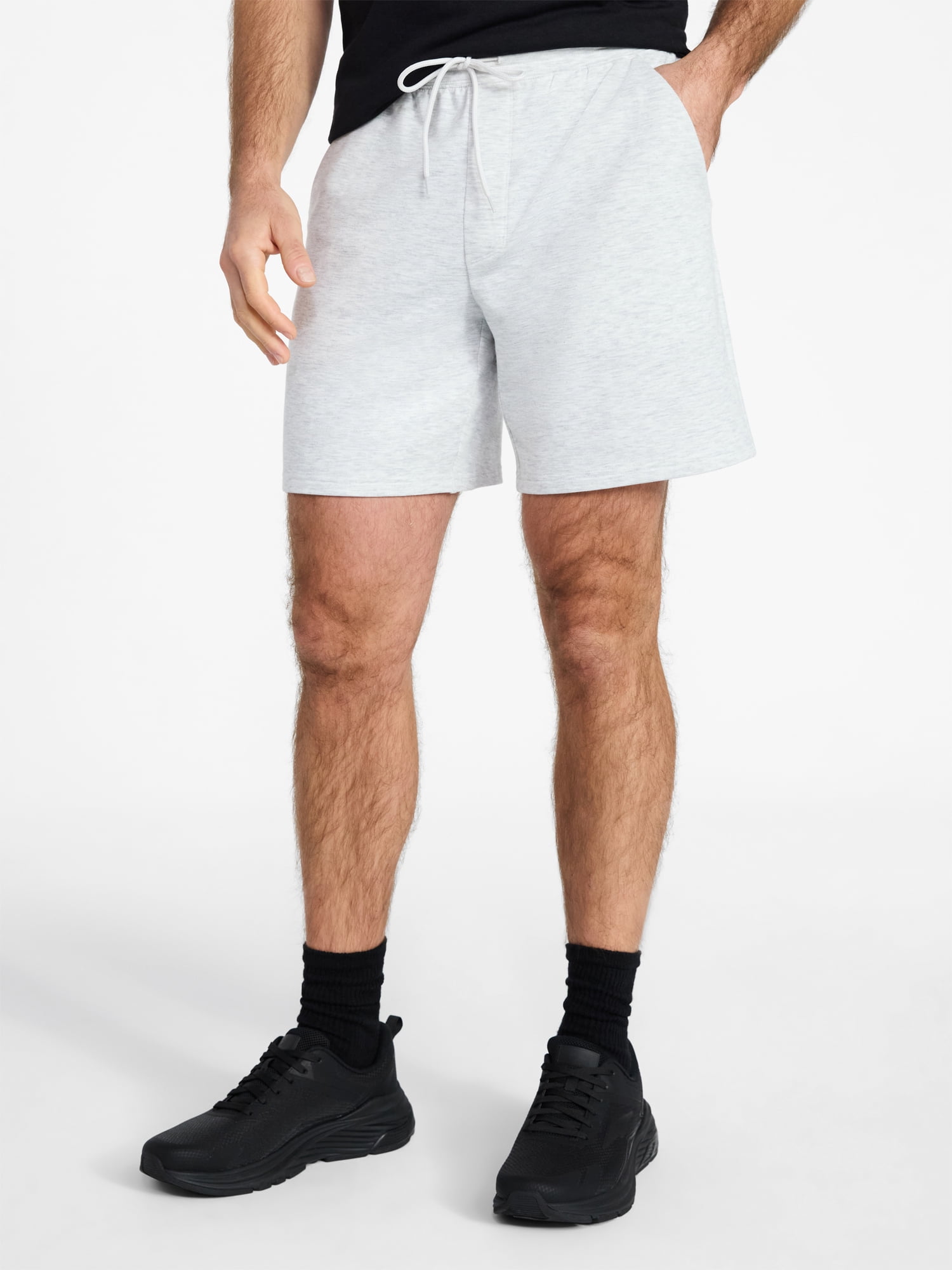 Athletic Works Men's and Big Men's French Terry Shorts, 7" Inseam, Sizes XS-3XL