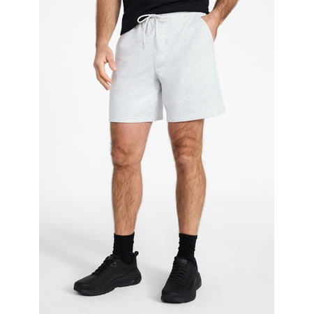 Athletic Works Men's and Big Men's French Terry Shorts, 7" Inseam, Sizes XS-3XL