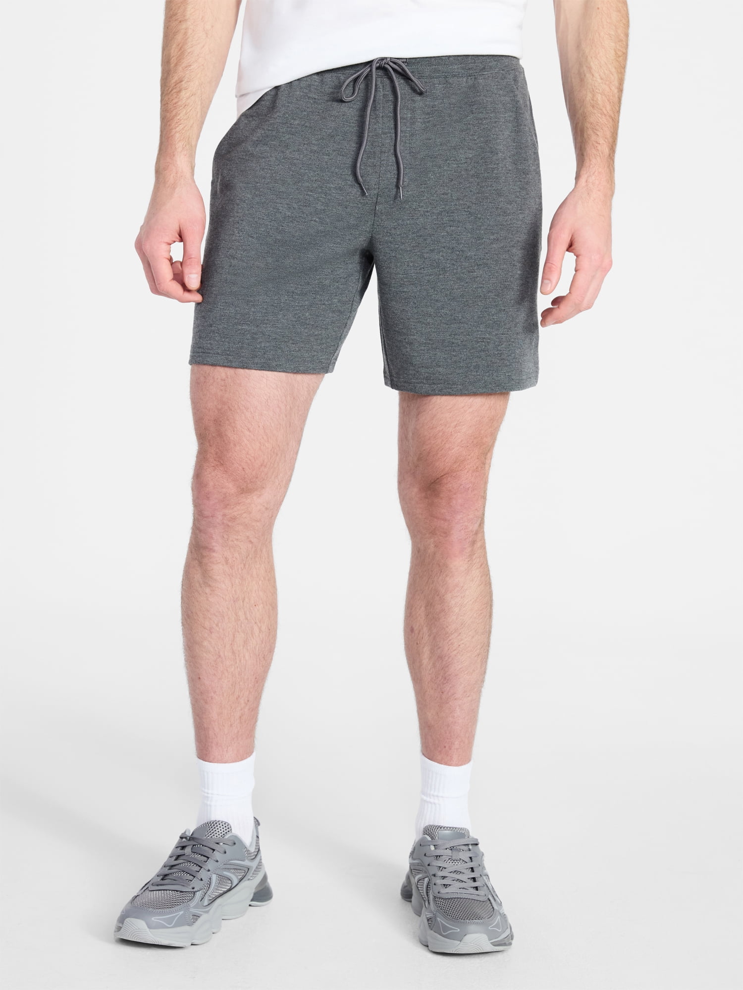 Athletic Works Men's and Big Men's French Terry Shorts, 7" Inseam, Sizes XS-3XL