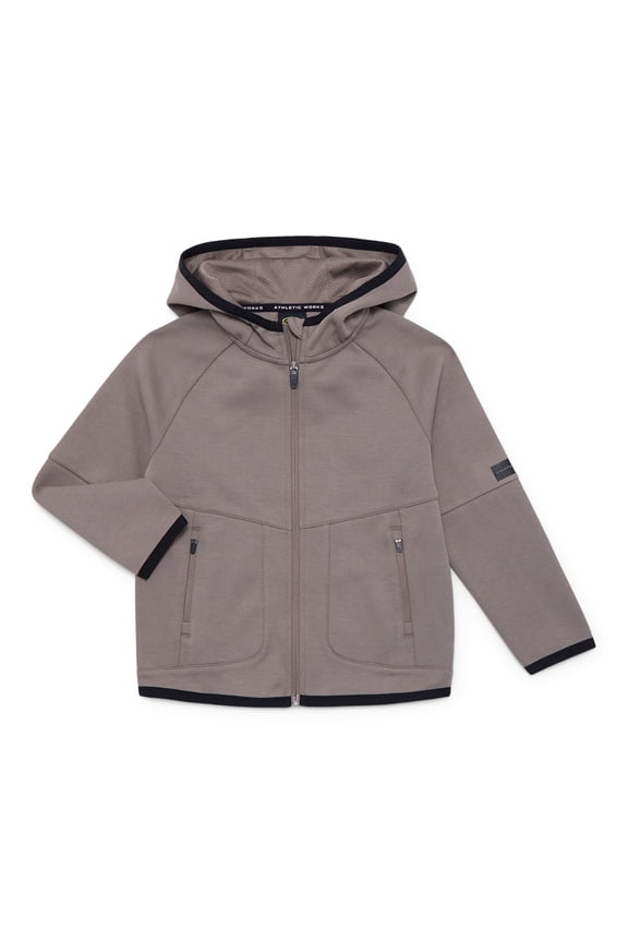 Boys Double Knit Zip Hoodie, Midweight, Sizes 4-18 & Husky