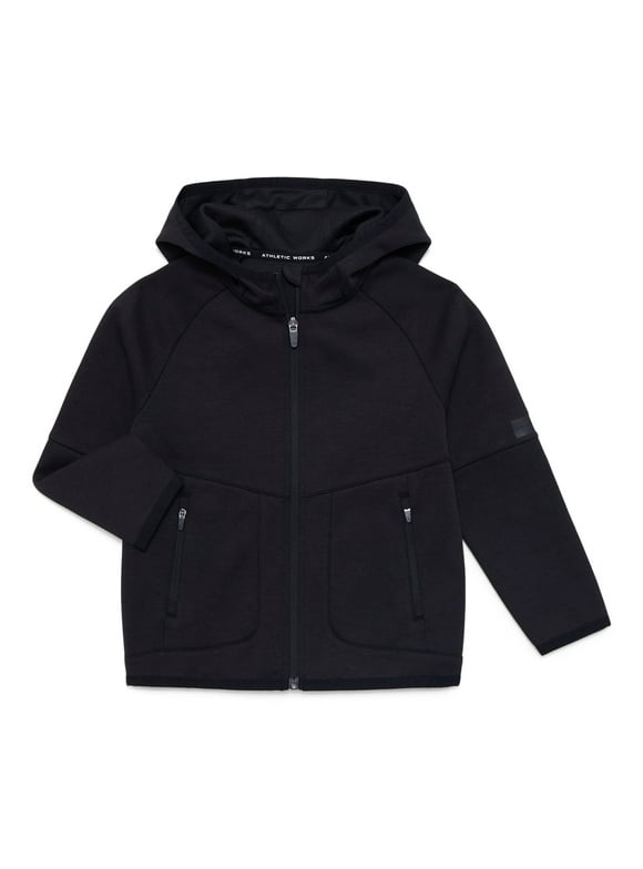 Boys Double Knit Zip Hoodie, Midweight, Sizes 4-18 & Husky